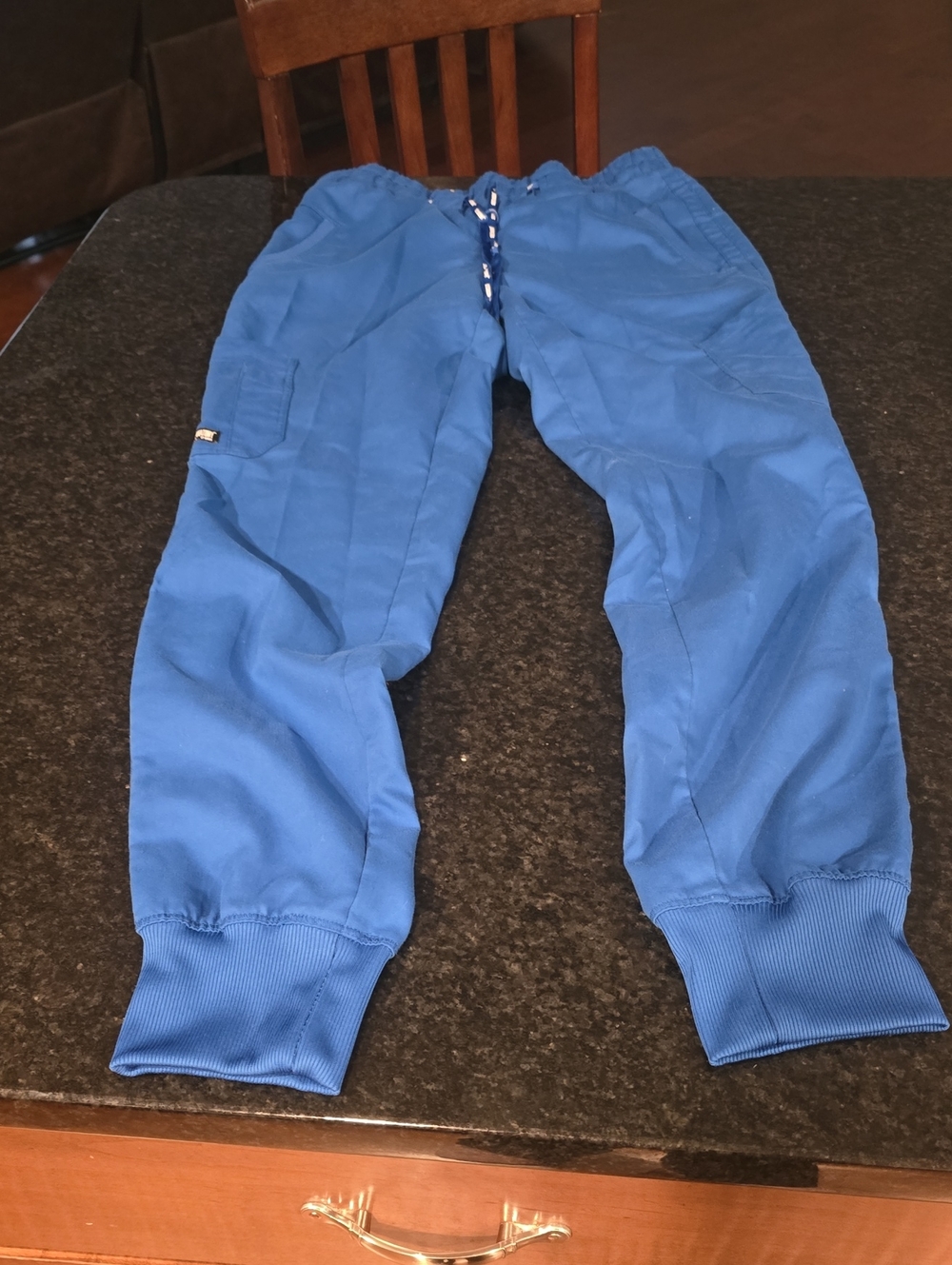 Grey's Anatomy Barco Uniforms Royal Blue Drawstring Jogger Pants Xs